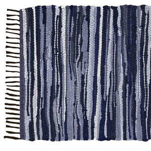 Cotton Rag Rug 24''x36''- Multicolor Chindi Rug Hand Woven Washable & Reversible